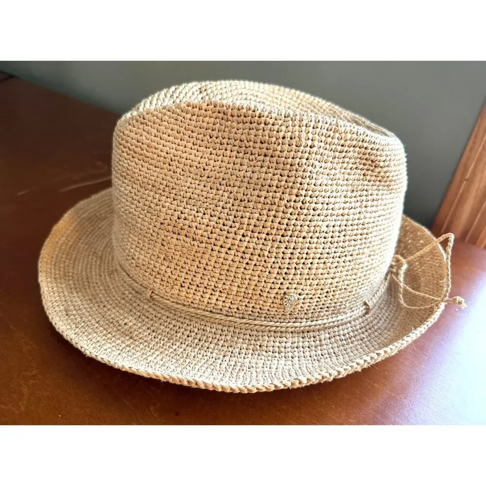 Helen Kaminski NWT Natural Raffia Sun Hat Golf Resort Vacation Womens One Size - Picture 2 of 11
